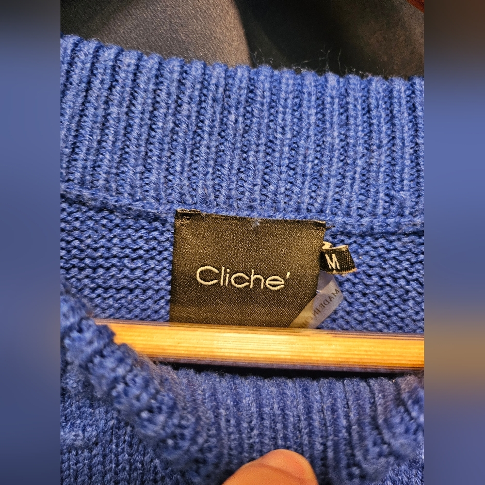 Cliche Blue Sweater